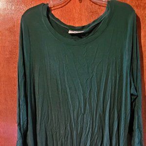 Green flowy top